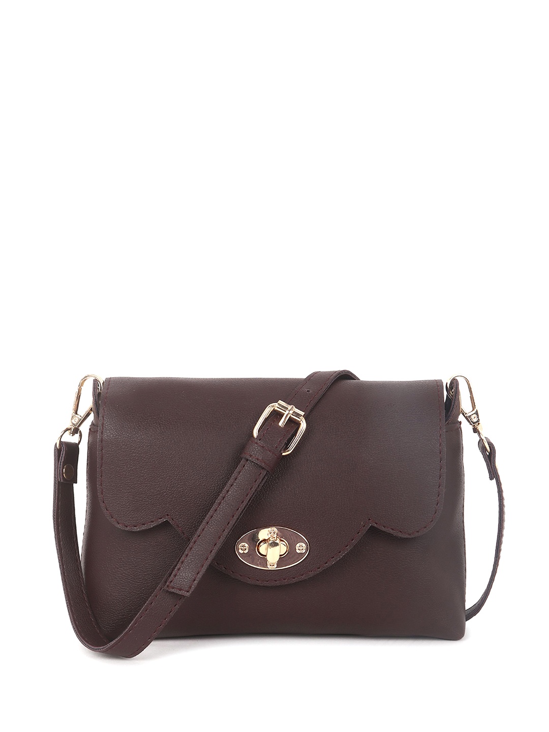 

DressBerry PU Sling Bag, Brown
