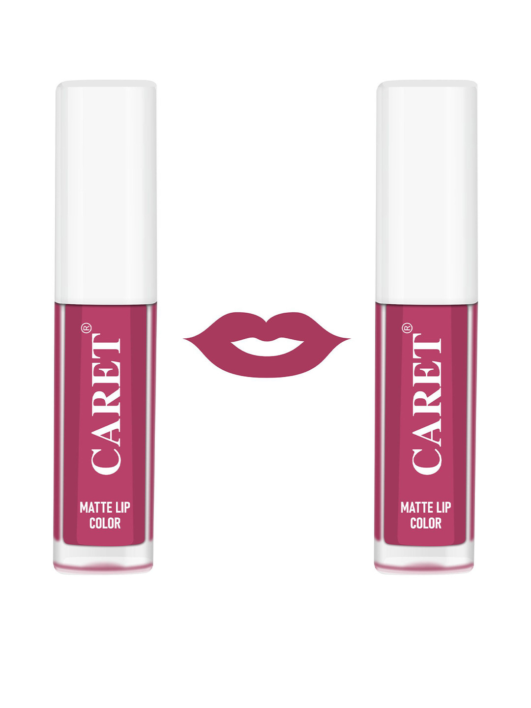 

CARET ORGANIC Set Of 2 Super-Pigmented Liquid Matte Lipsticks - 4 ml - Punch Pink 8