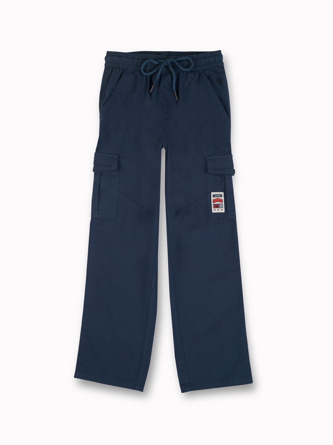 

Gini and Jony Boys Comfort Straight Fit Cotton Cargos, Blue