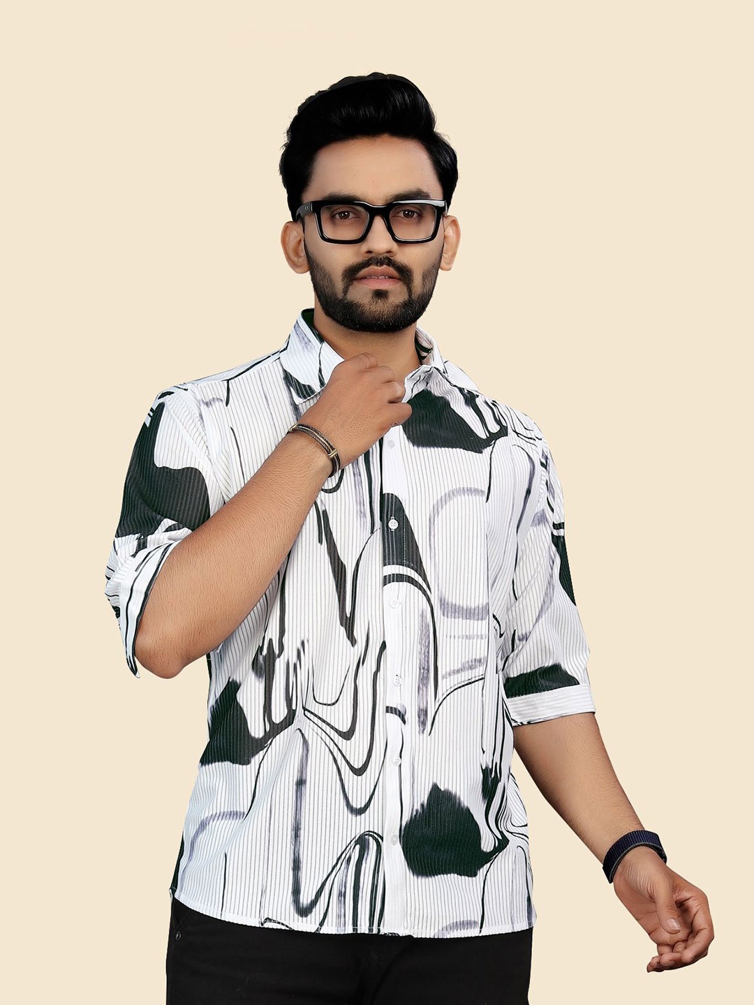 

Fashion FRICKS Men Opaque Casual Shirt, Multi