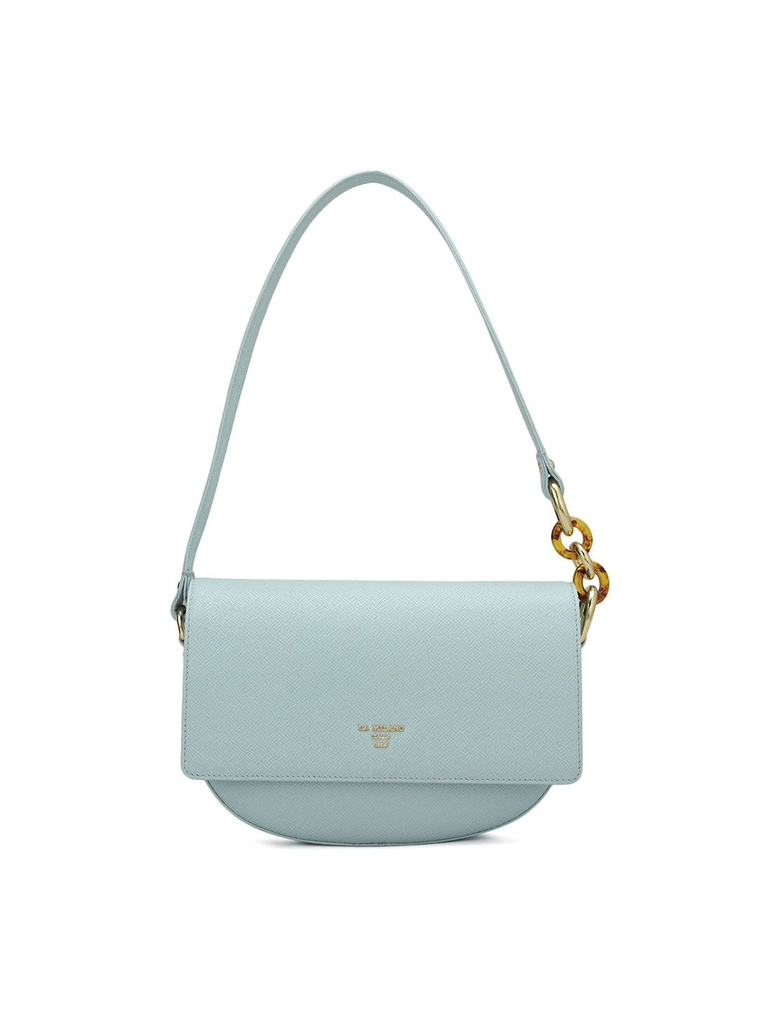 

Da Milano Women Solid Structured Leather Shoulder Bag, Blue