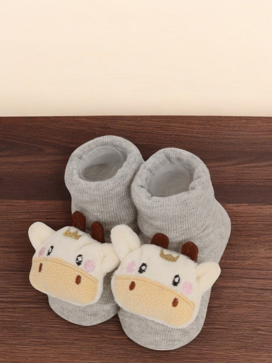 

Yellow Bee Infant Boys Patterned Cotton Ankle Length Socks, Grey