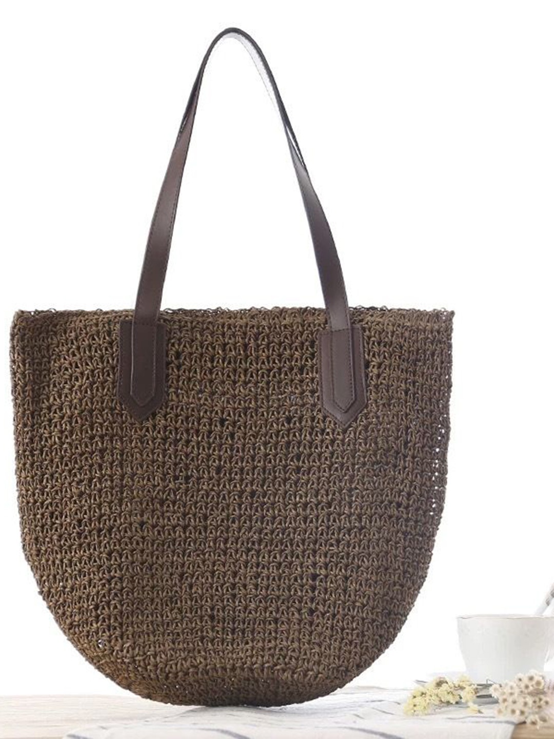 

StyleCast Lace Tote Bag, Brown