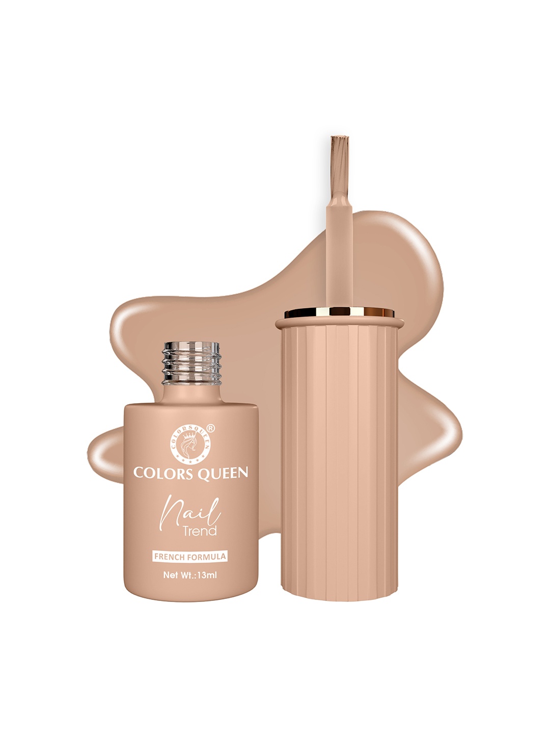 

Colors Queen Nail Trend French Formula Polish 13ml - Soft Amber, Nude