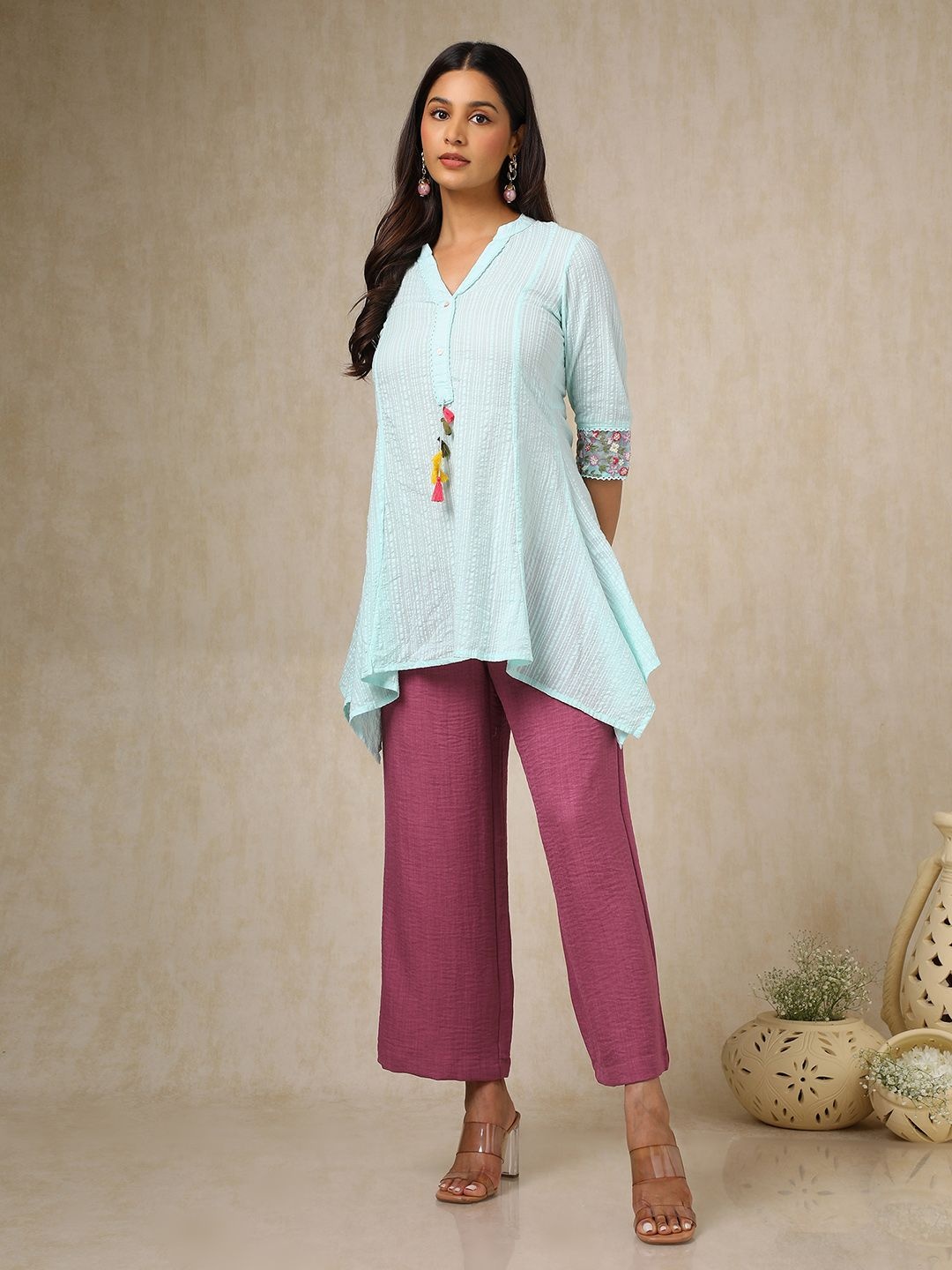

Soch Women Straight Palazzos, Pink