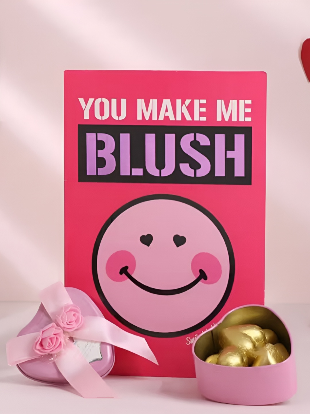 

Floweraura Pink & Purple 2 Pieces Printed Chocolates With Greeting Card Gift Set