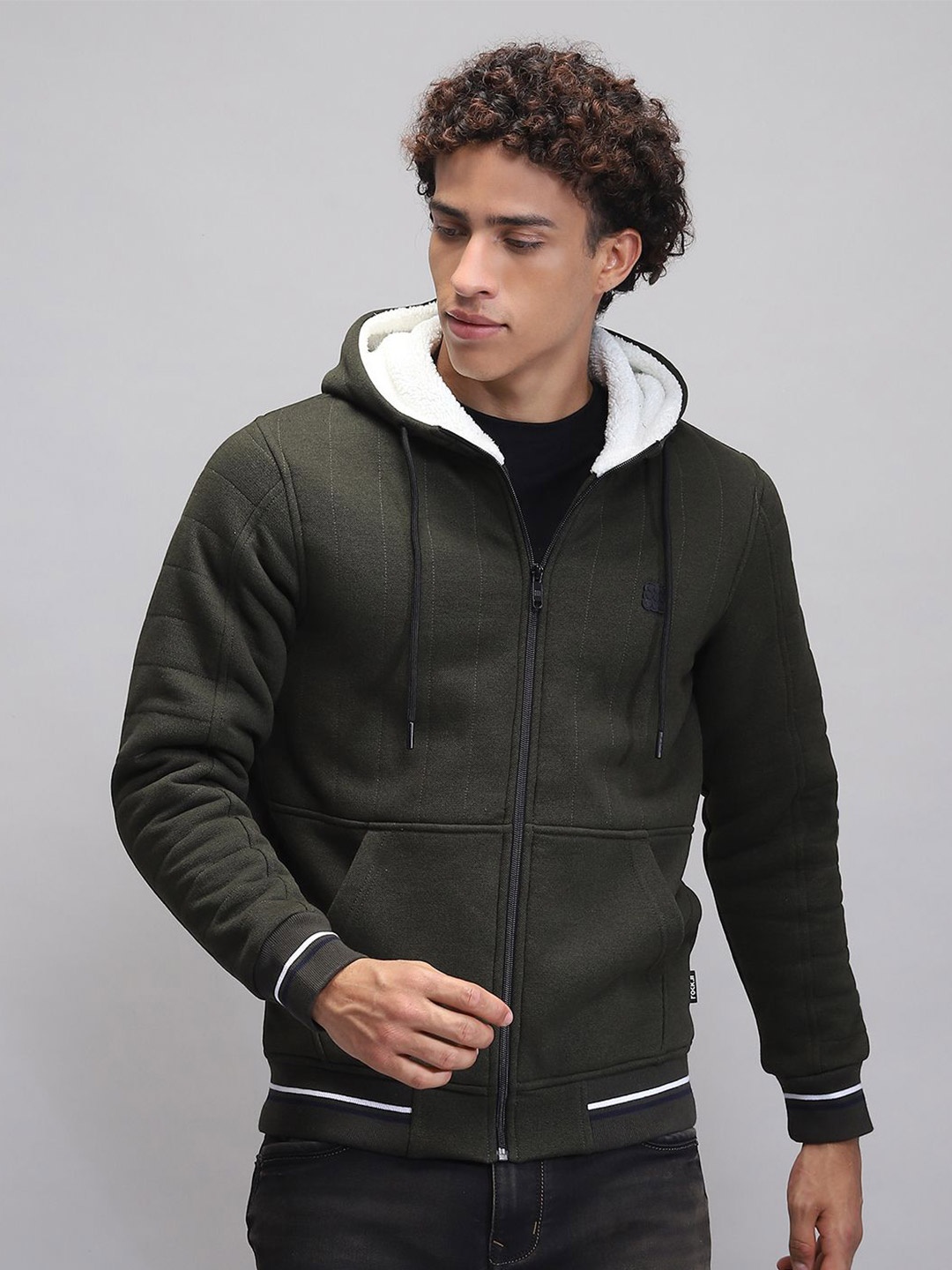 

rock.it Men Hooded Sweatshirt, Olive