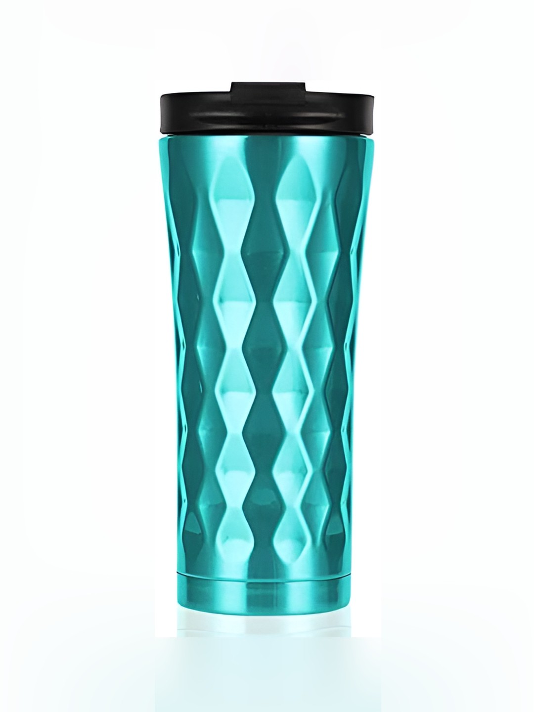 

We3 Green & Black Textured Stainless Steel Insulated Coffee Tumbler with Flip Lid 500ml