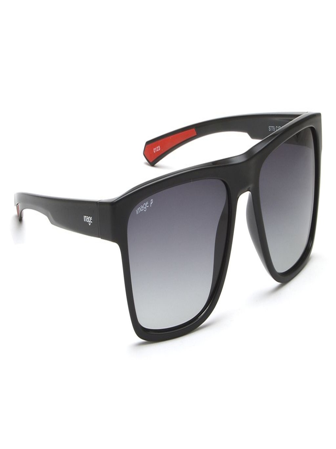 

Image Men Square Sunglasses with Polarised and UV Protected Lens IMS779C1PSG, Grey