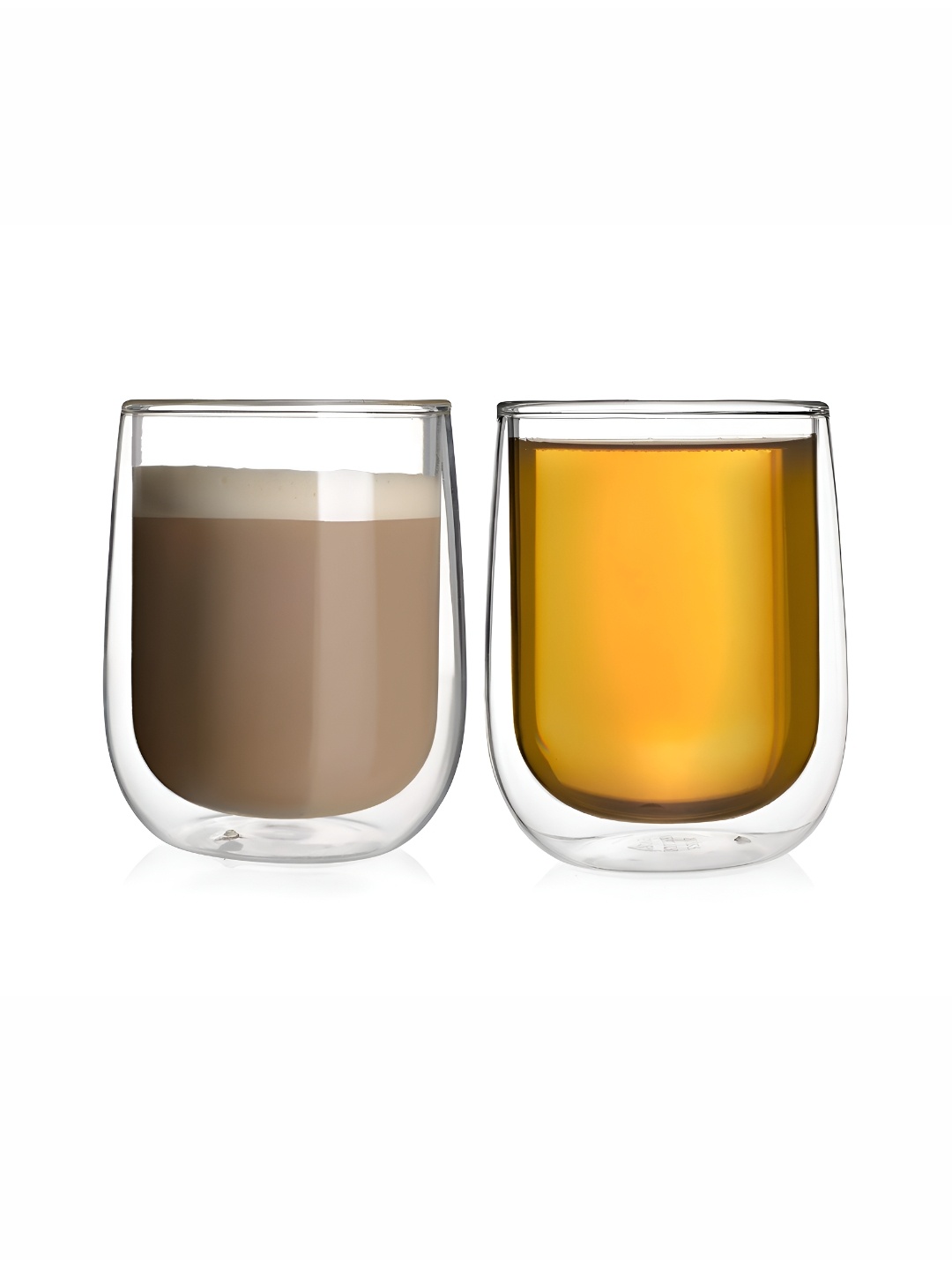 

We3 Transparent 2 Pieces Glass Glossy Mugs 180ml