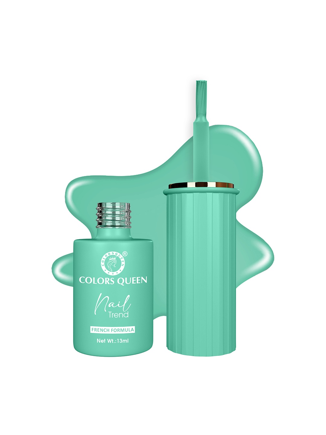 

Colors Queen Nail Trend French Formula Polish 13ml - Sea Form, Green
