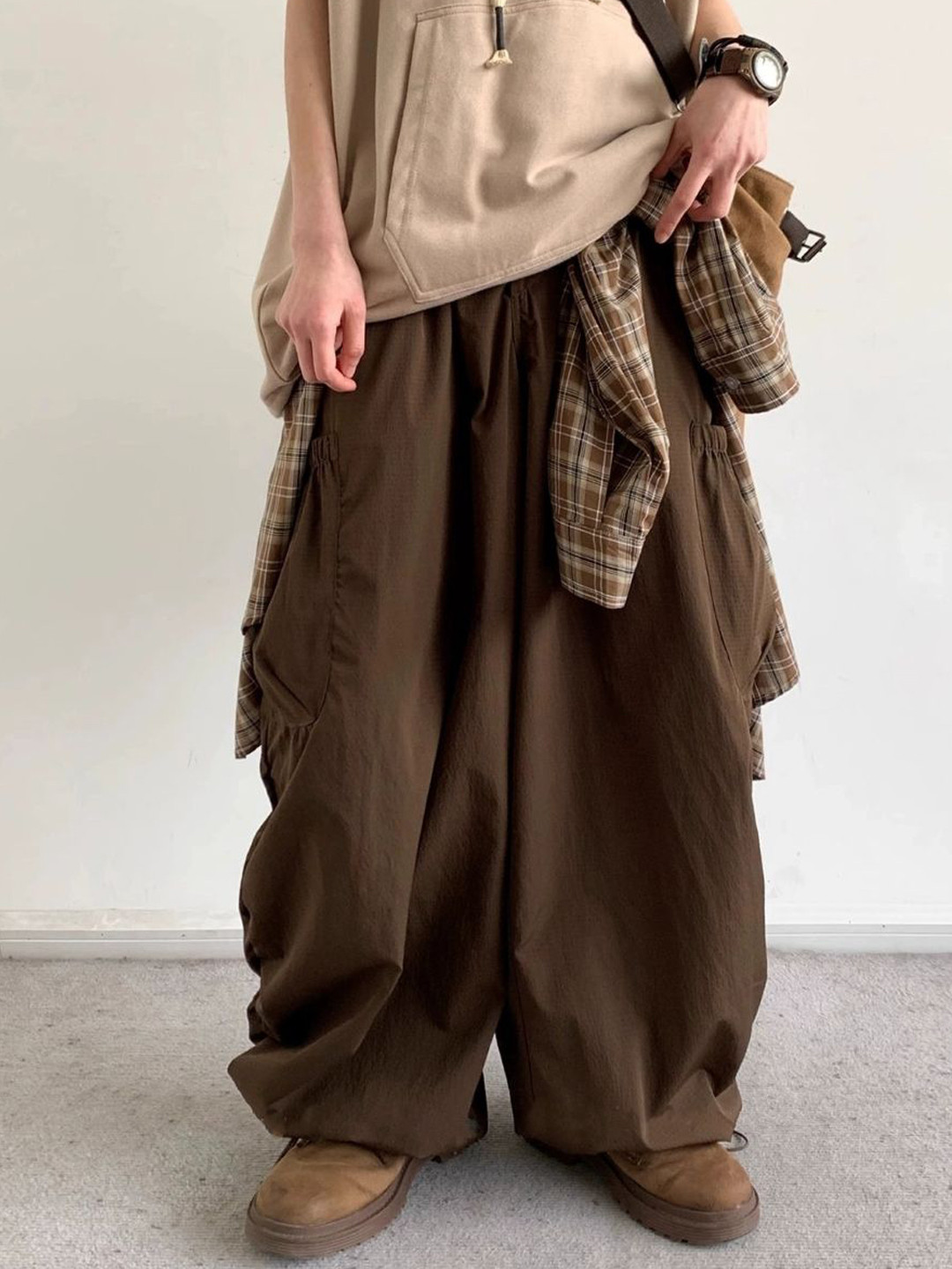 

StyleCast Men Original Fit Mid-Rise Trousers, Brown