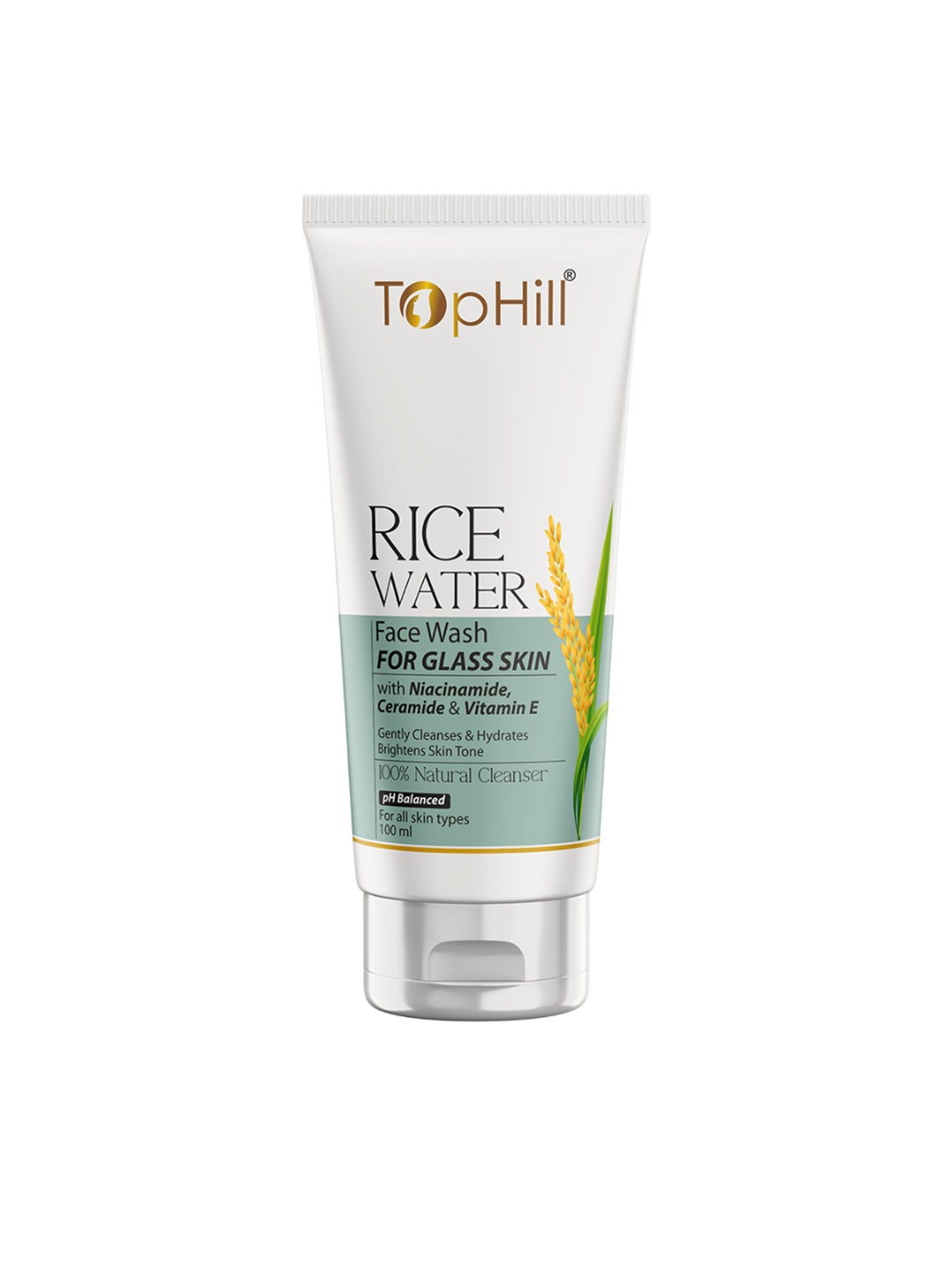 

TopHill Pharma Ltd. Rice Water Face Wash - 100ml, White
