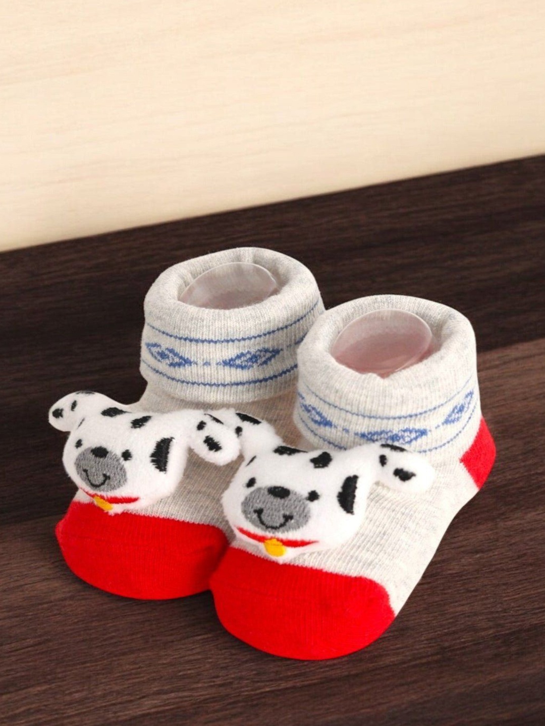 

Yellow Bee Infant Boys Patterned Cotton Ankle Length Socks, Grey