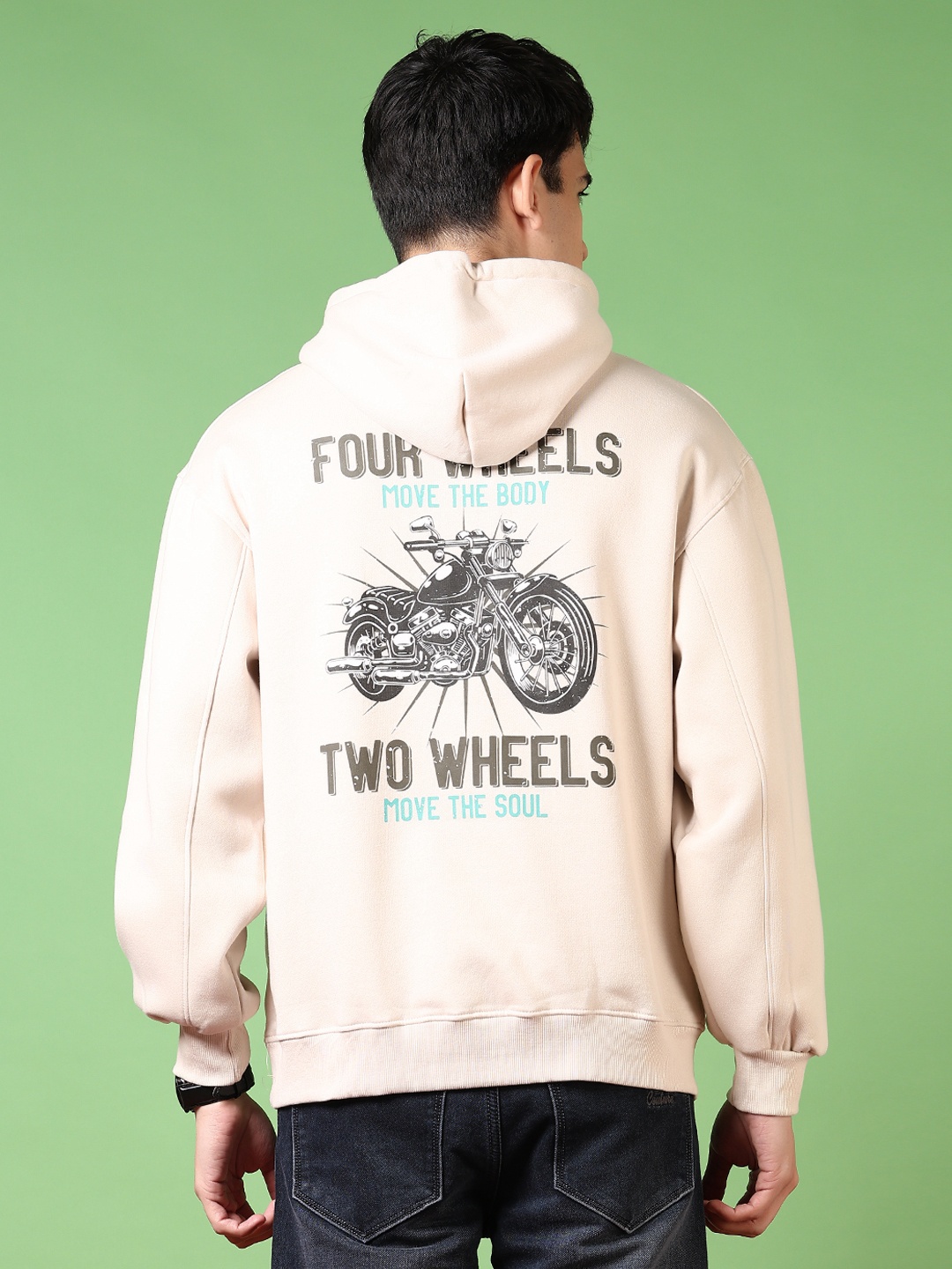 

V-Mart Men Printed Sweatshirt, Off white
