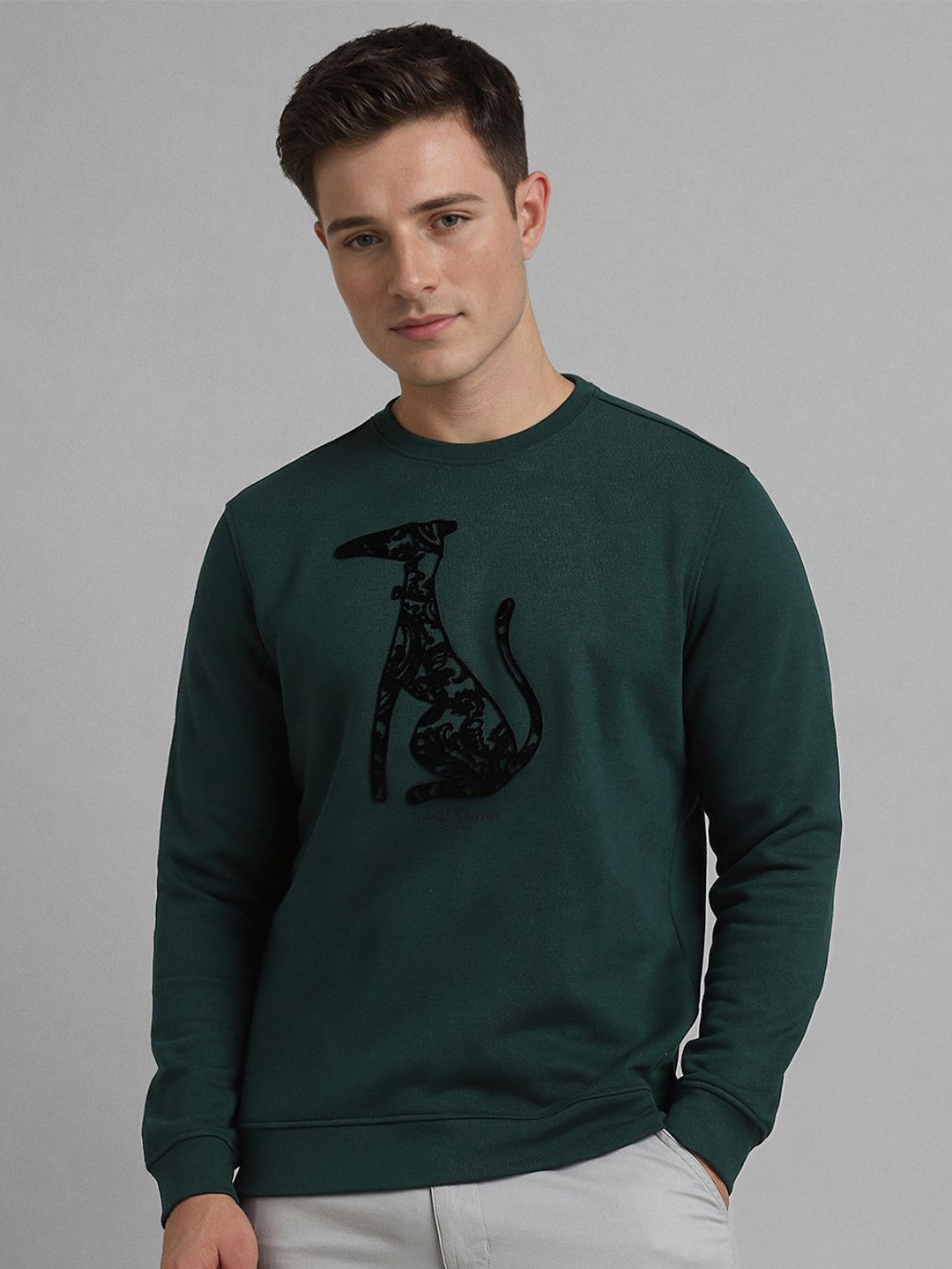 

SIMON CARTER LONDON Men Printed Sweatshirt, Green