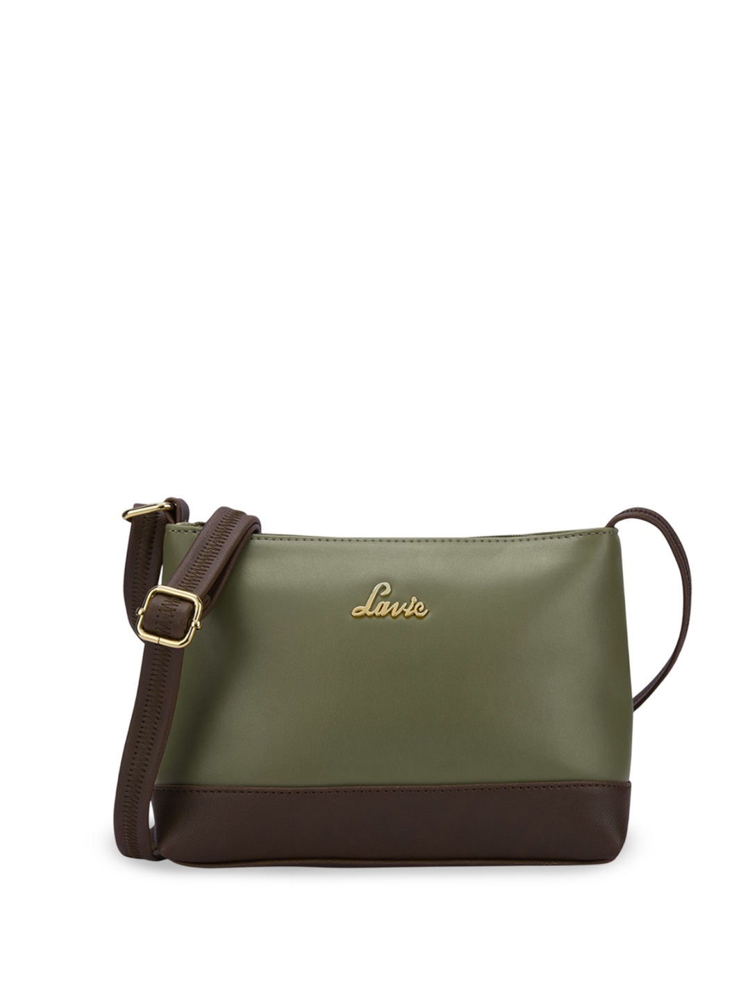 

Lavie Women Taya Solid Structured Sling Bag, Olive