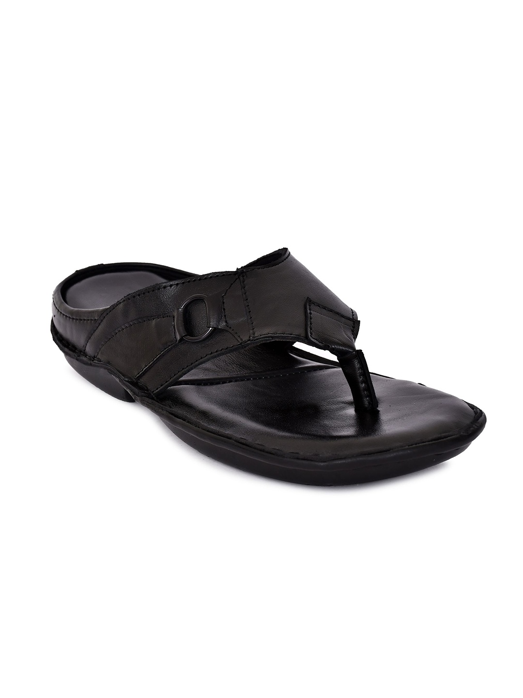 

ROYAL CRUZZ Men Leather Comfort Sandals, Black