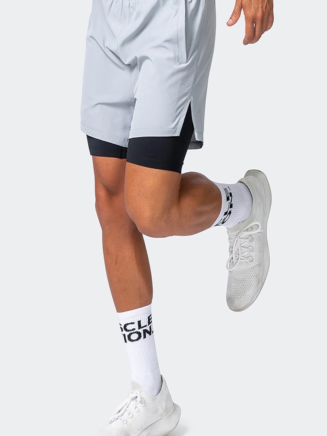

StyleCast x Revolte Men Shorts, Grey