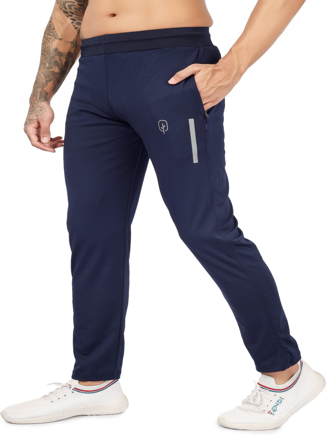 

BLUEFICUS Mid-Rise Track Pants, Blue