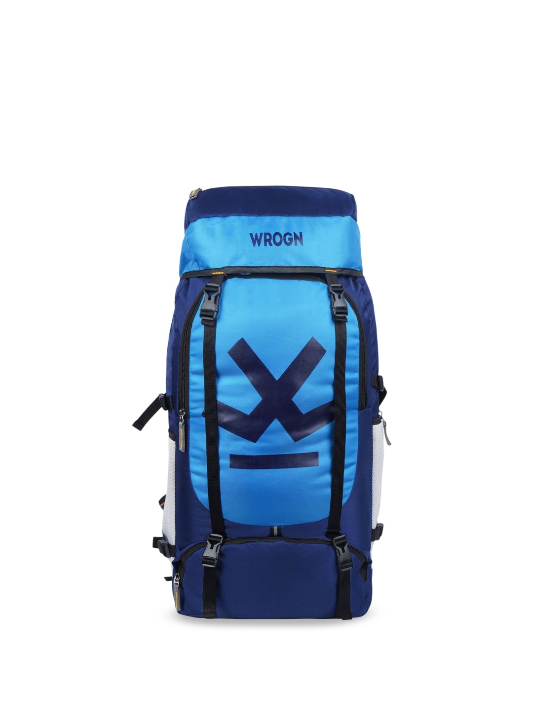 

WROGN Unisex Colourblocked Waterproof Durable Rucksack, Blue