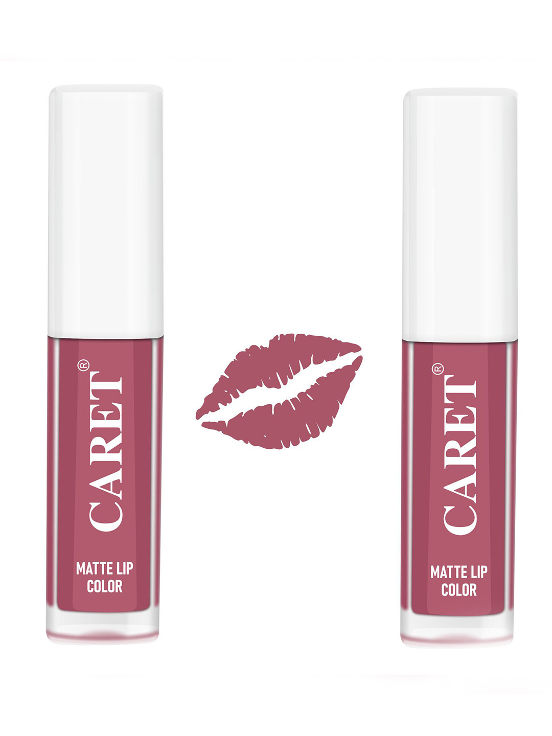 

CARET ORGANIC Set Of 2 Super-Pigmented Liquid Matte Lipsticks - 4 ml - Nude 2
