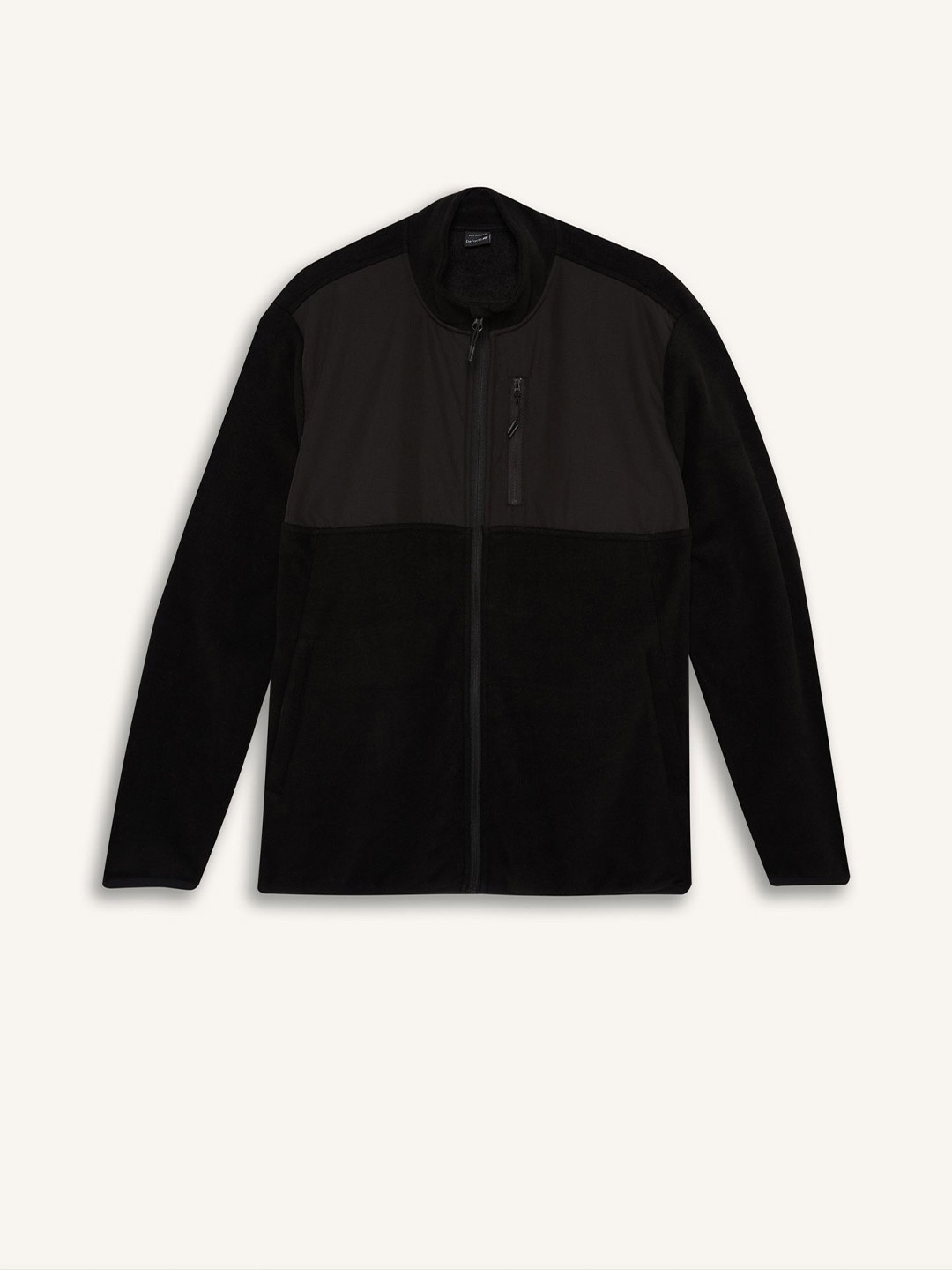 

DeFacto Men Round Neck Pullover Sweater, Black
