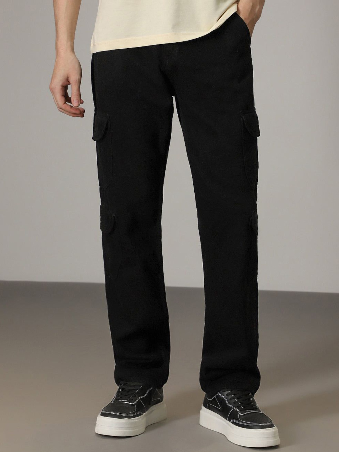 

Banana Club Men Relaxed Fit Jeans, Black