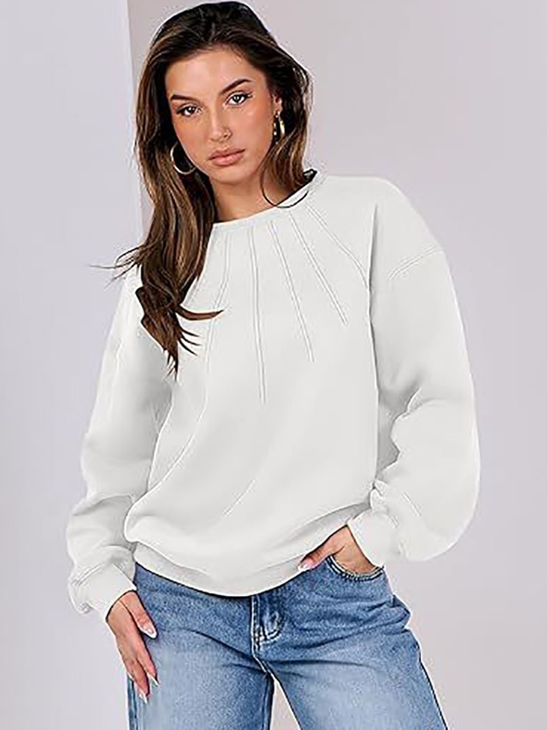 

StyleCast x Revolte Women Sweatshirt, White