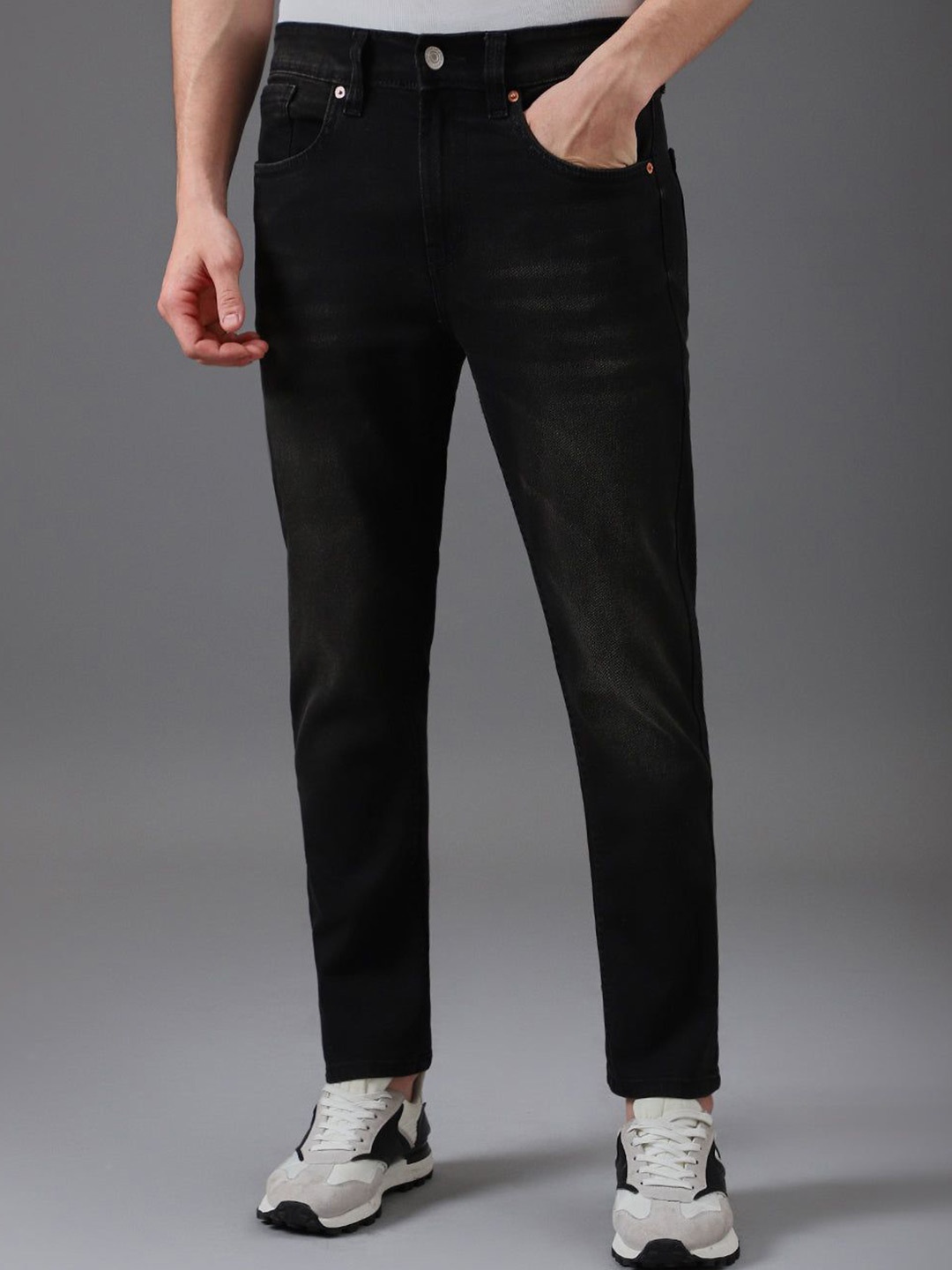 

Banana Club Men Slim Fit Fade Grey Slim Fit Denim Cotton Jeans