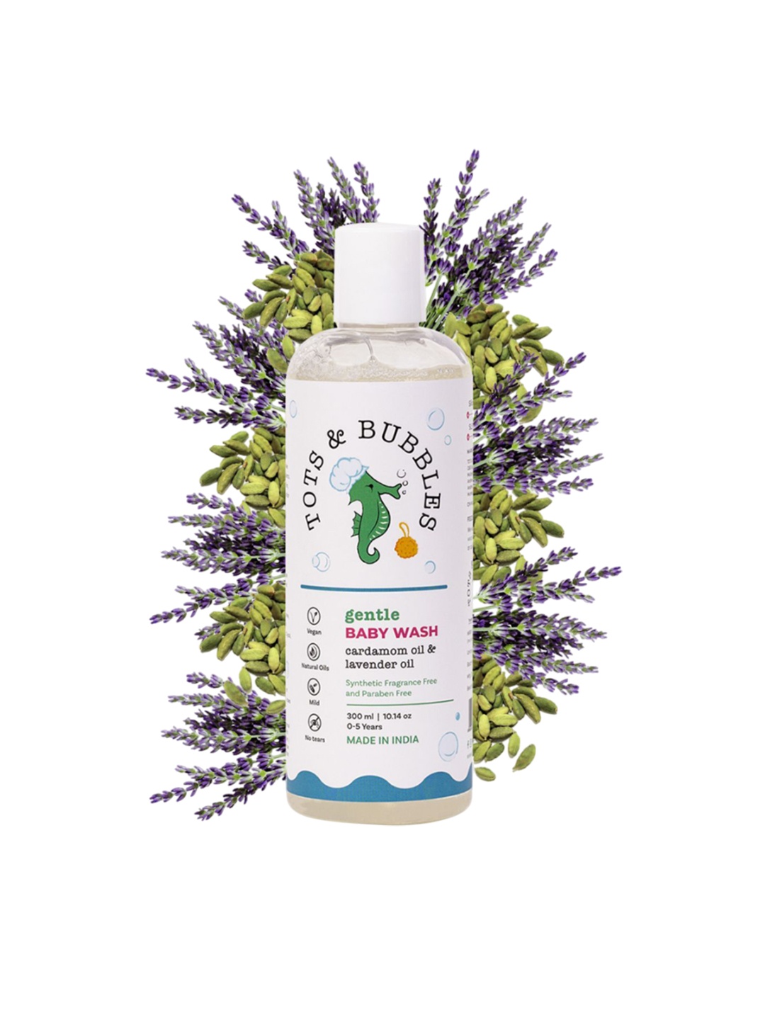 

Tots & Bubbles Gentle Baby Wash With Lavender Oil - 300 ml, Transparent