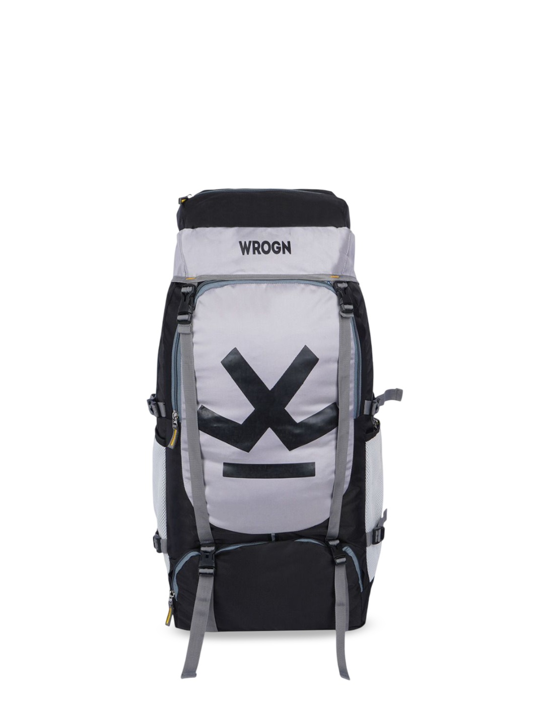 

WROGN Unisex Colourblocked Waterproof Durable Rucksack, Grey