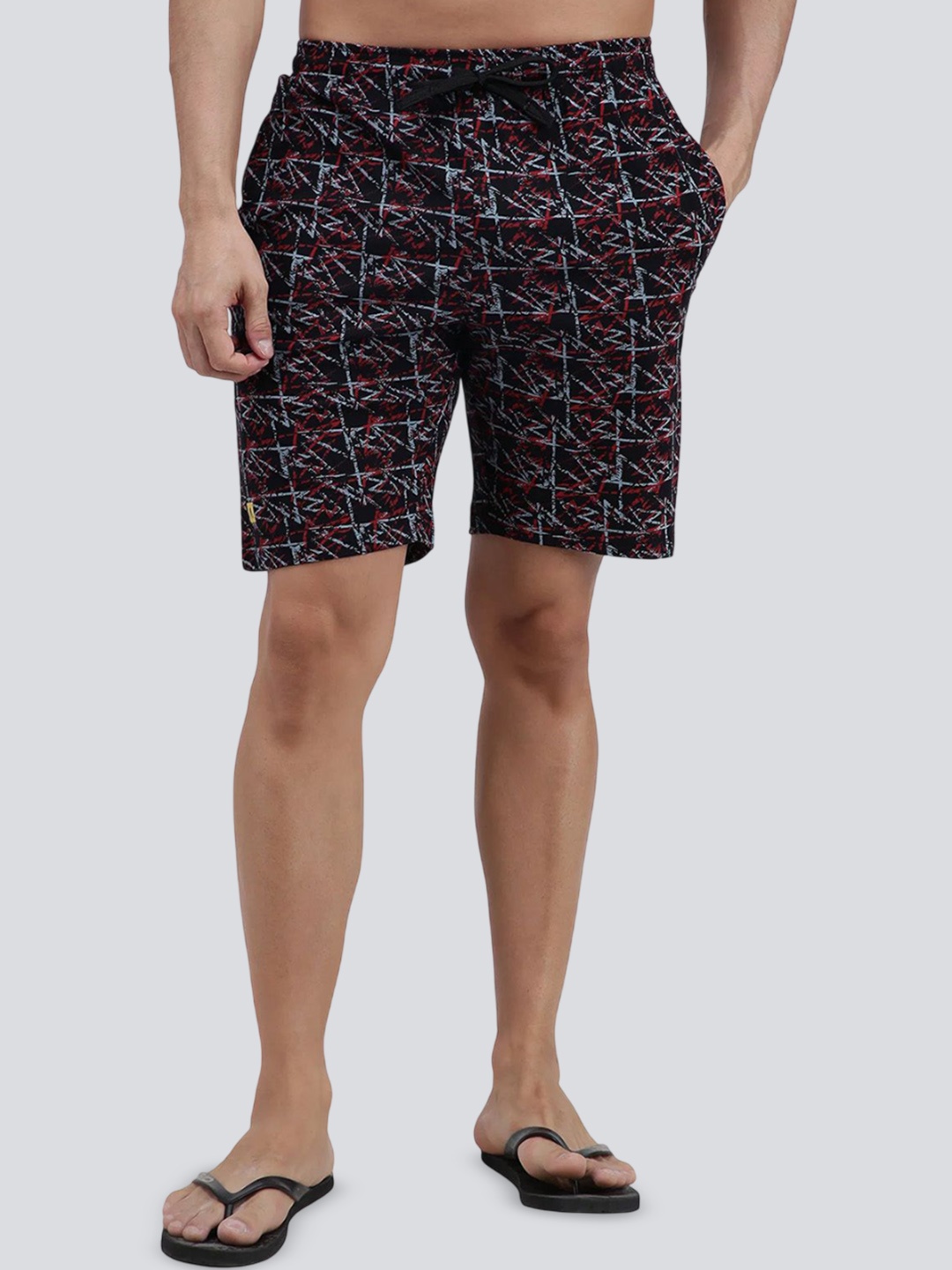 

AMUL COMFY Bermuda-Shorts Men Abstract Printed Assorted Cotton Regular Shorts