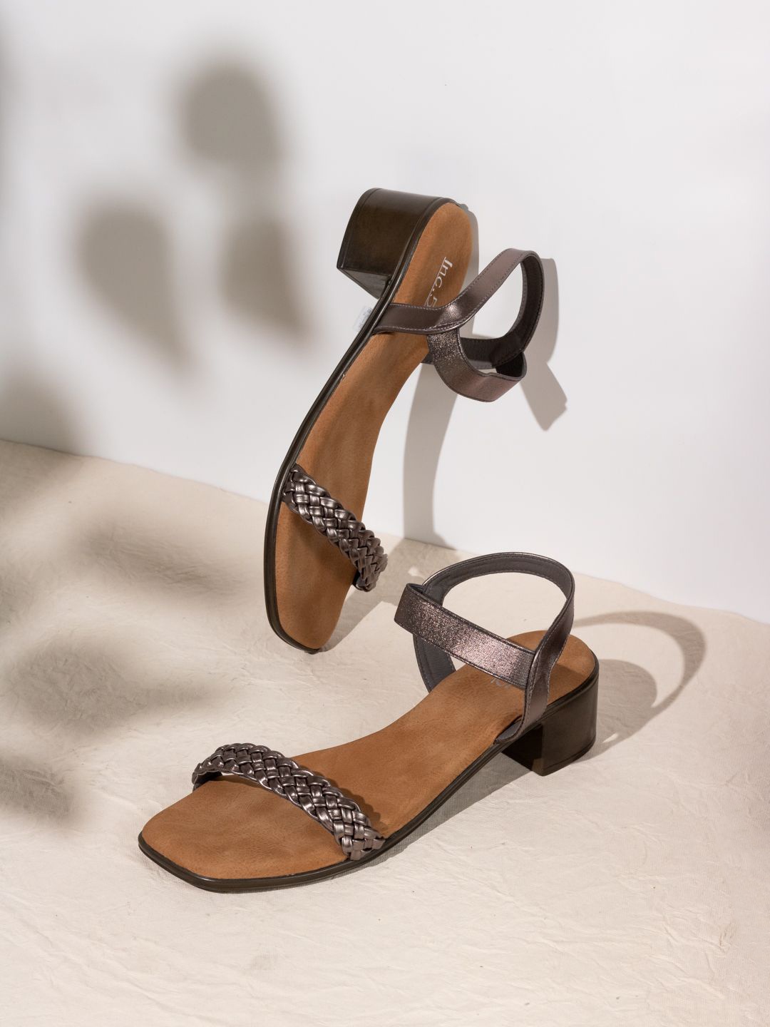 

Inc 5 Women Party Block Sandals, Grey
