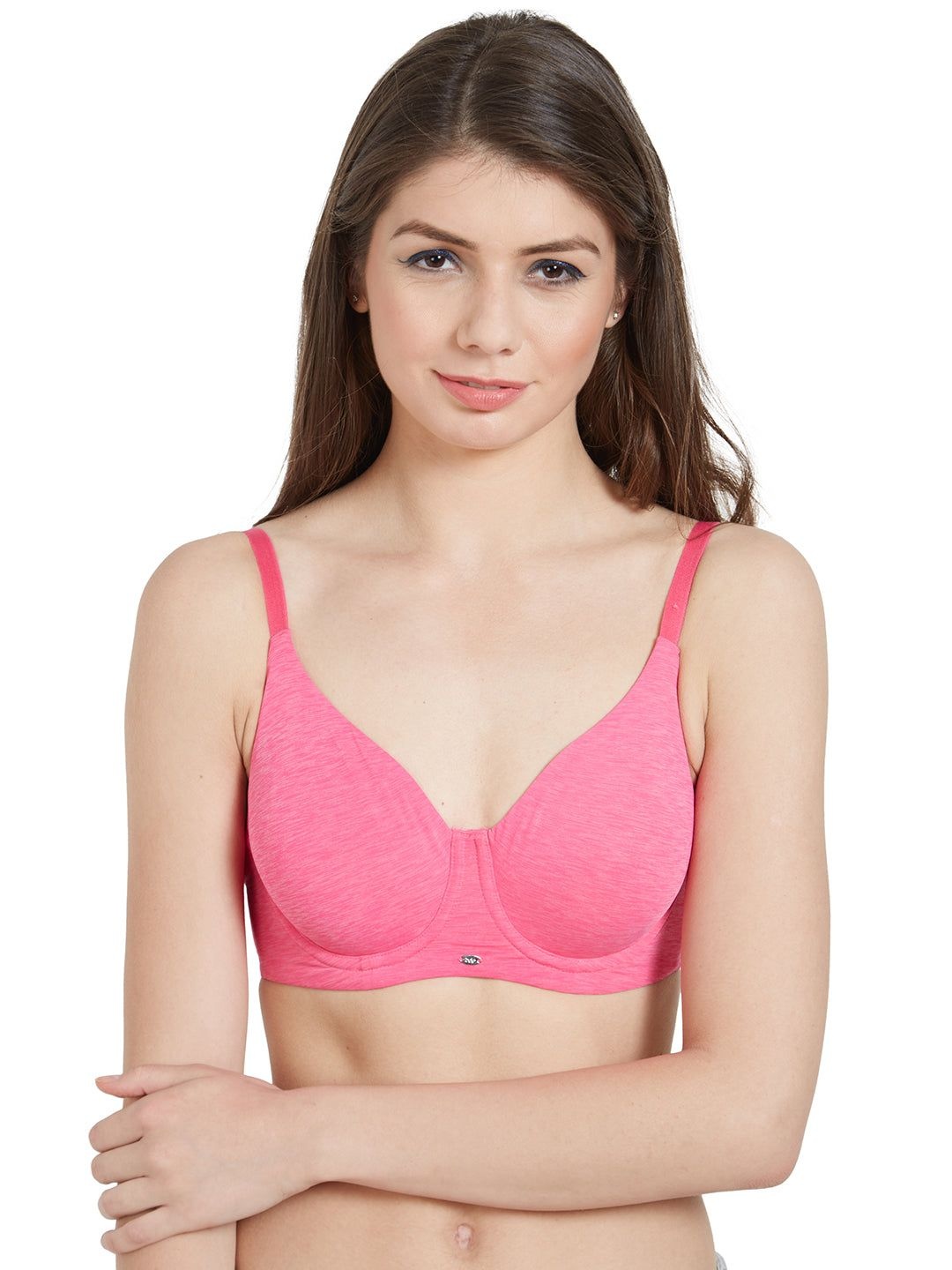 

Soie Women Full Coverage Non padded Wired Bra, Fuchsia