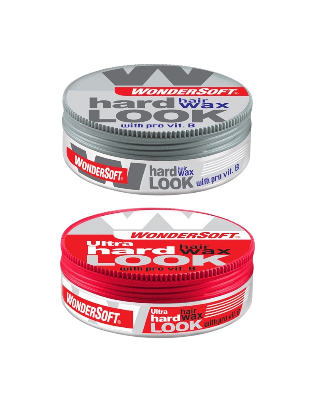 

WonderSoft Set Of 2 Hard Look & Ultra Hard Look Hair Wax - 100 ml Each, Grey