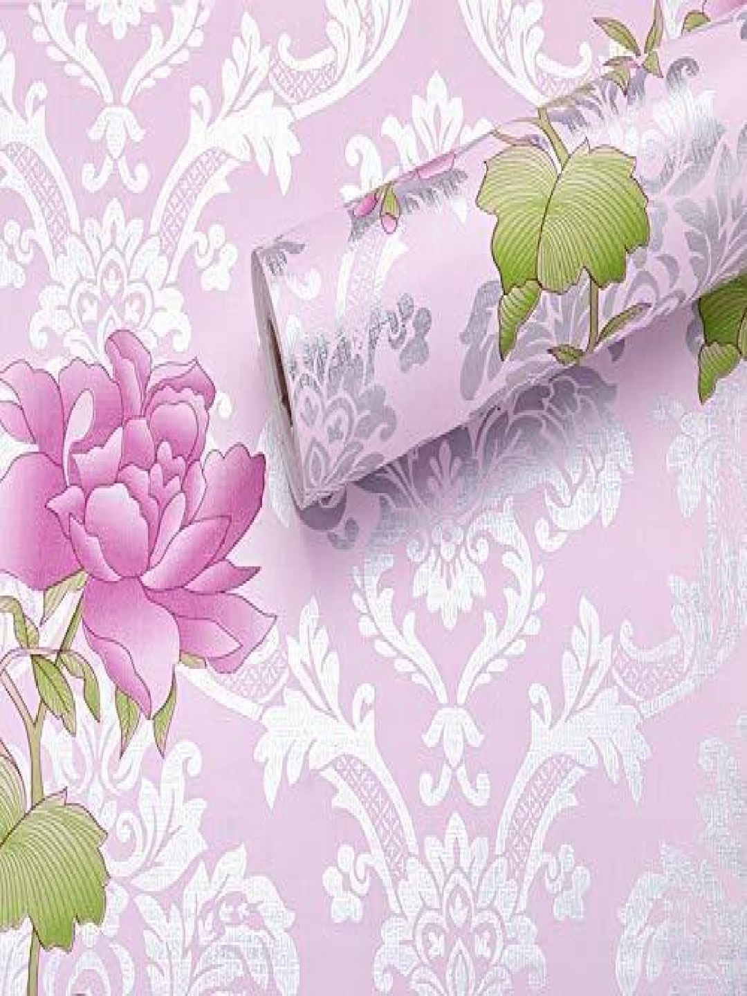 

ANNA CREATIONS Pink & White Floral Printed Self-Adhesive Decorative Wall Sticker