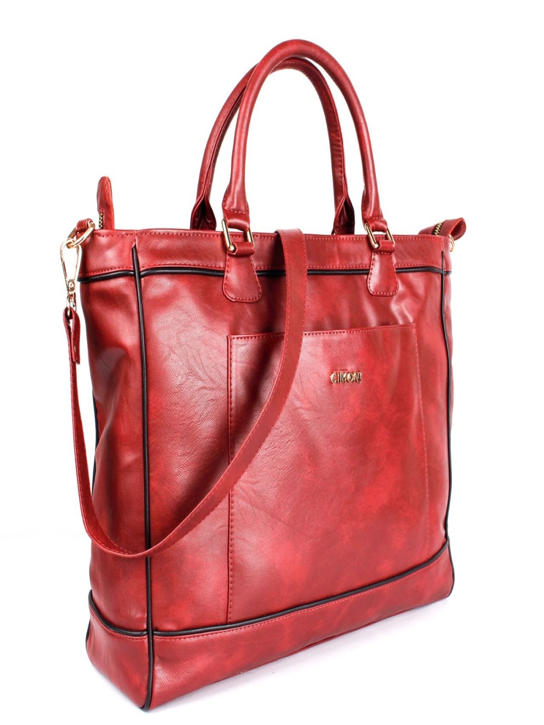 

CIMONI Structured Shoulder Bag, Red