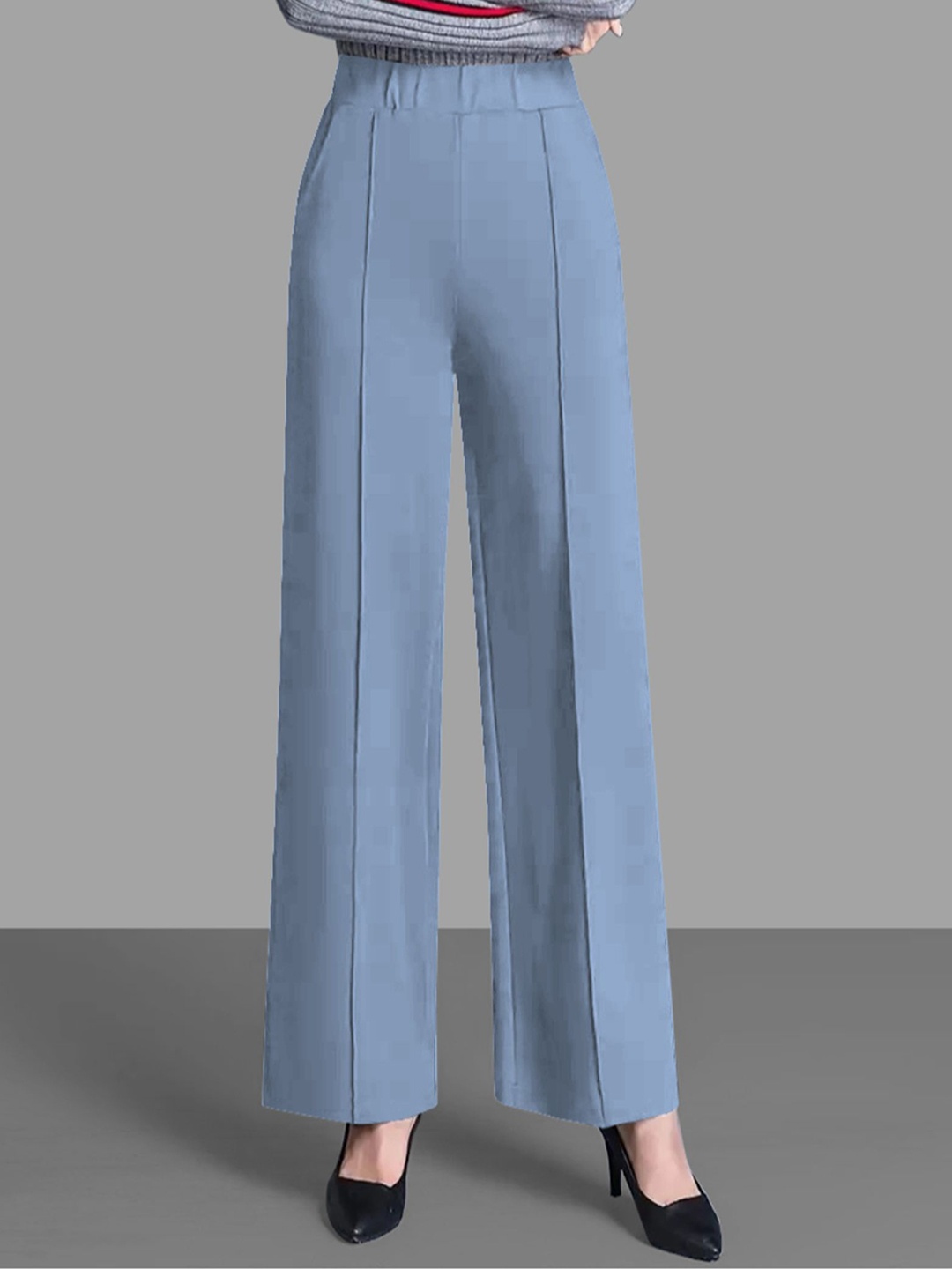 

Jinax Women Relaxed Straight Leg Parallel Trousers, Blue