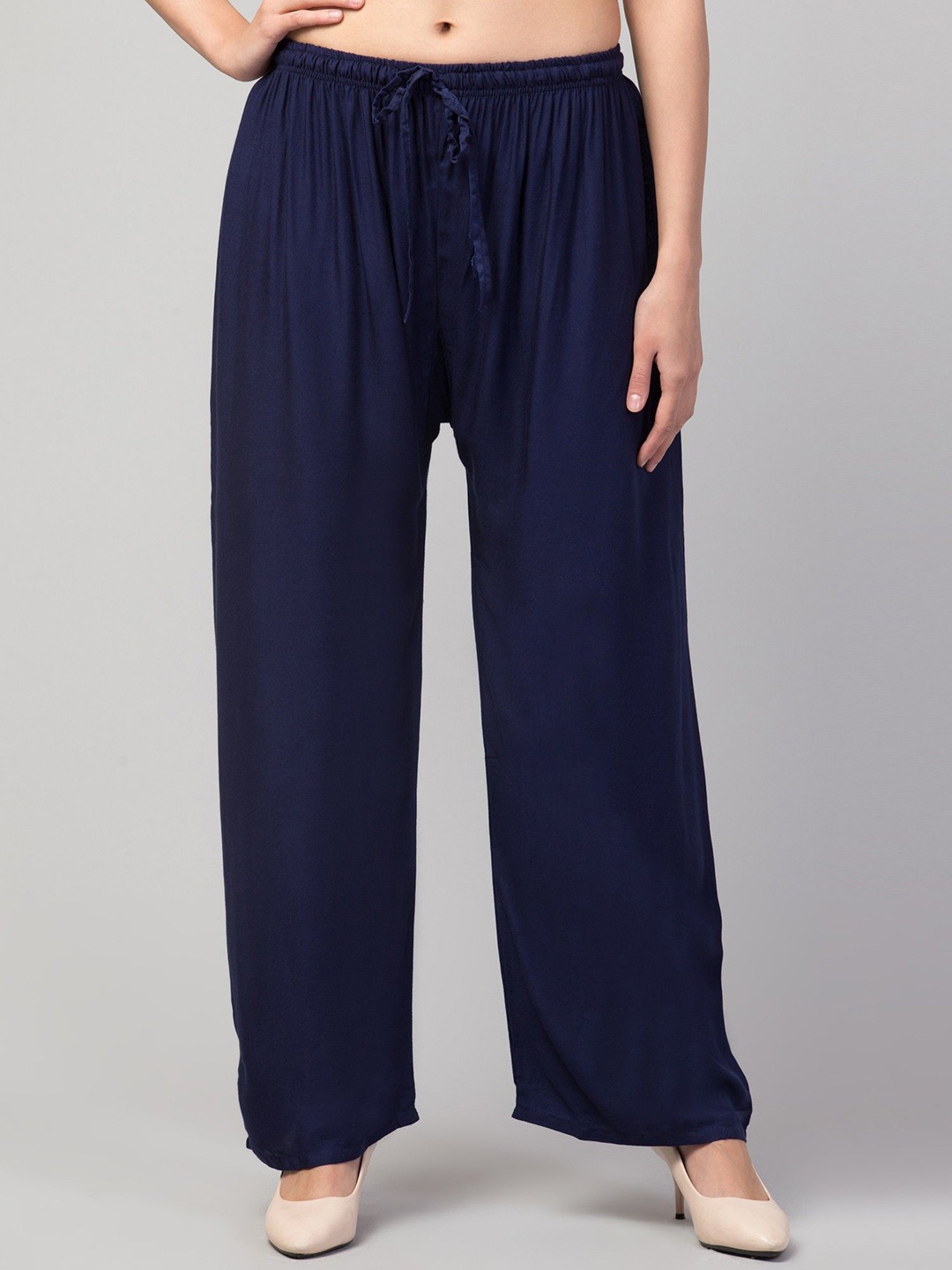 

STYLE PREZONE Women Relaxed Trousers, Navy blue