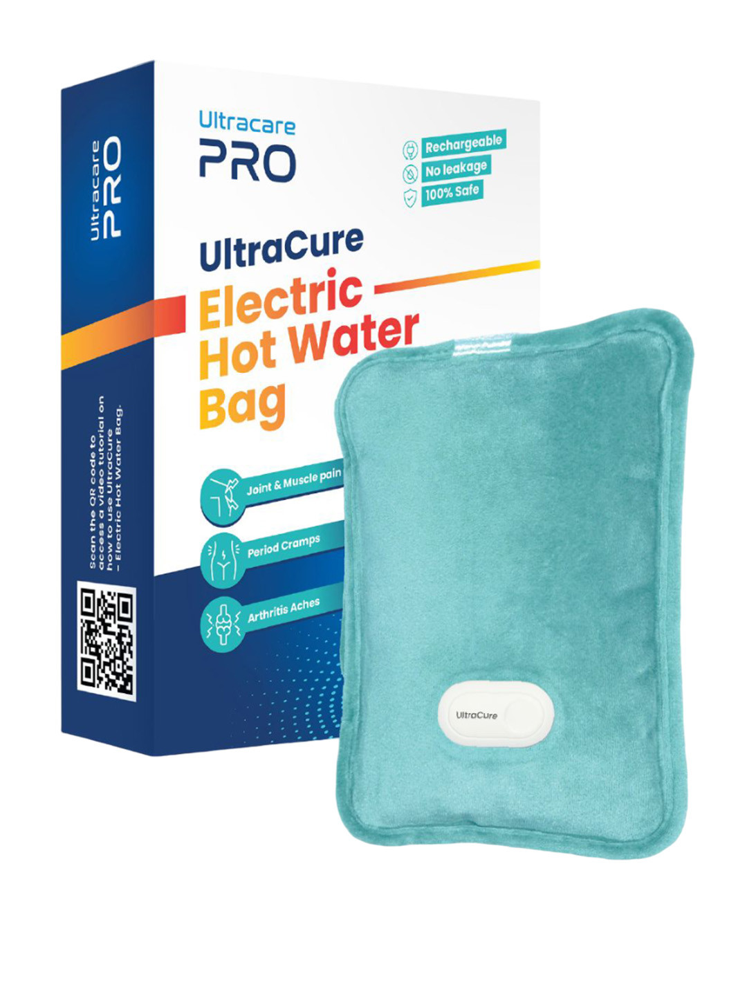 

UltraCare PRO UltraCure Premium Electric Hot Water Bag, Blue