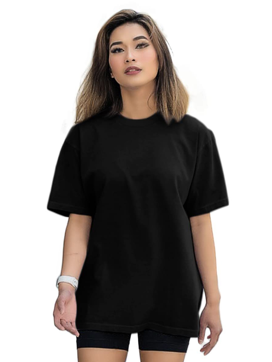 

NOTWILD Women Classic Opaque Casual Shirt, Black