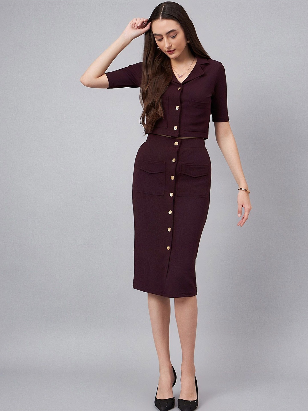 

Fashion FRICKS Bodycon Dress, Magenta