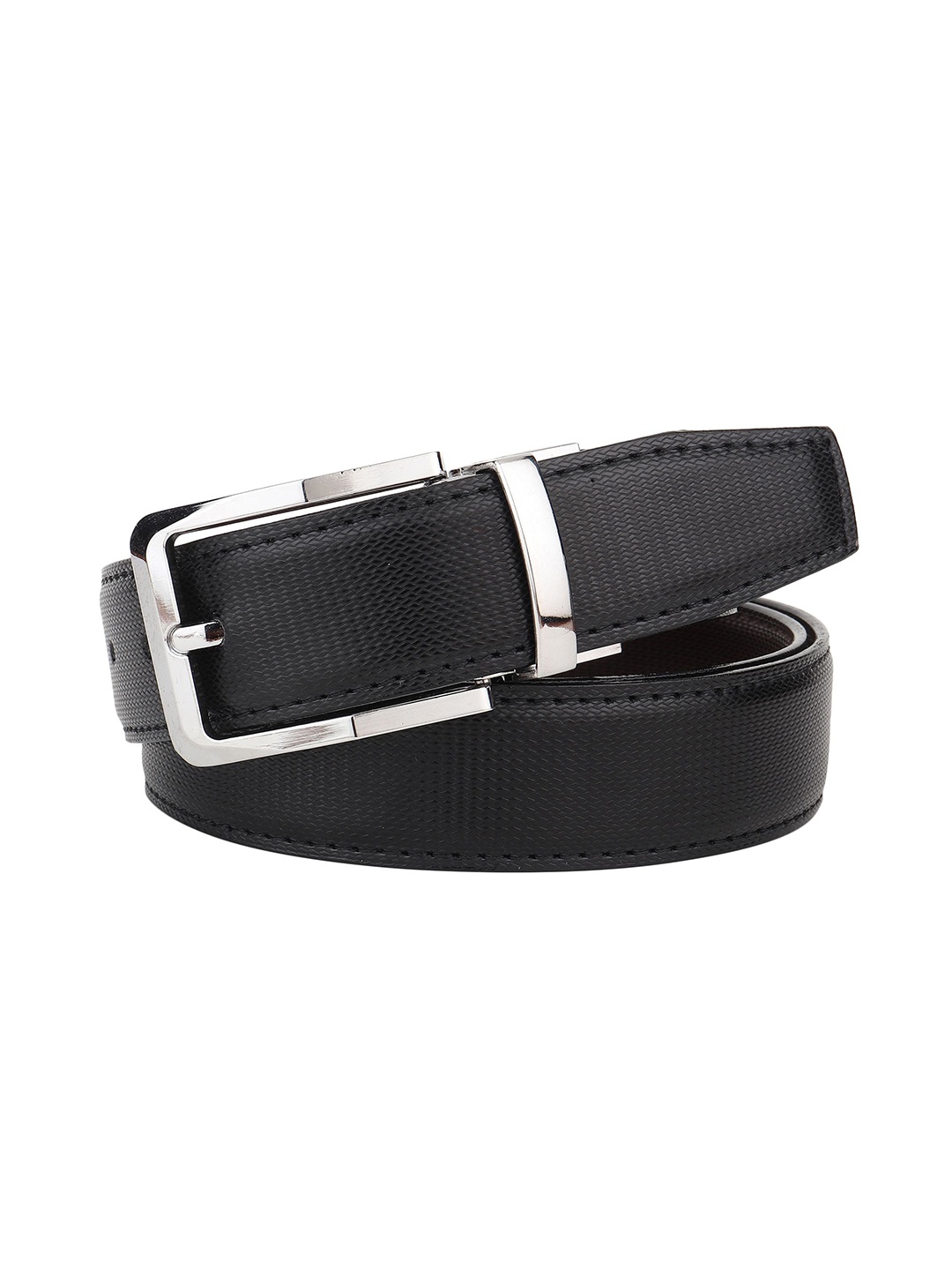 

Provogue Men Textured Reversible Formal Belt, Black