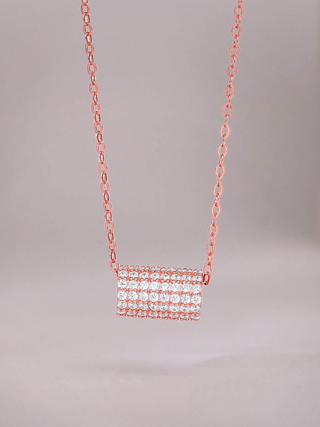 

GIVA Rose Gold-Plated Contemporary Pendants with Chains