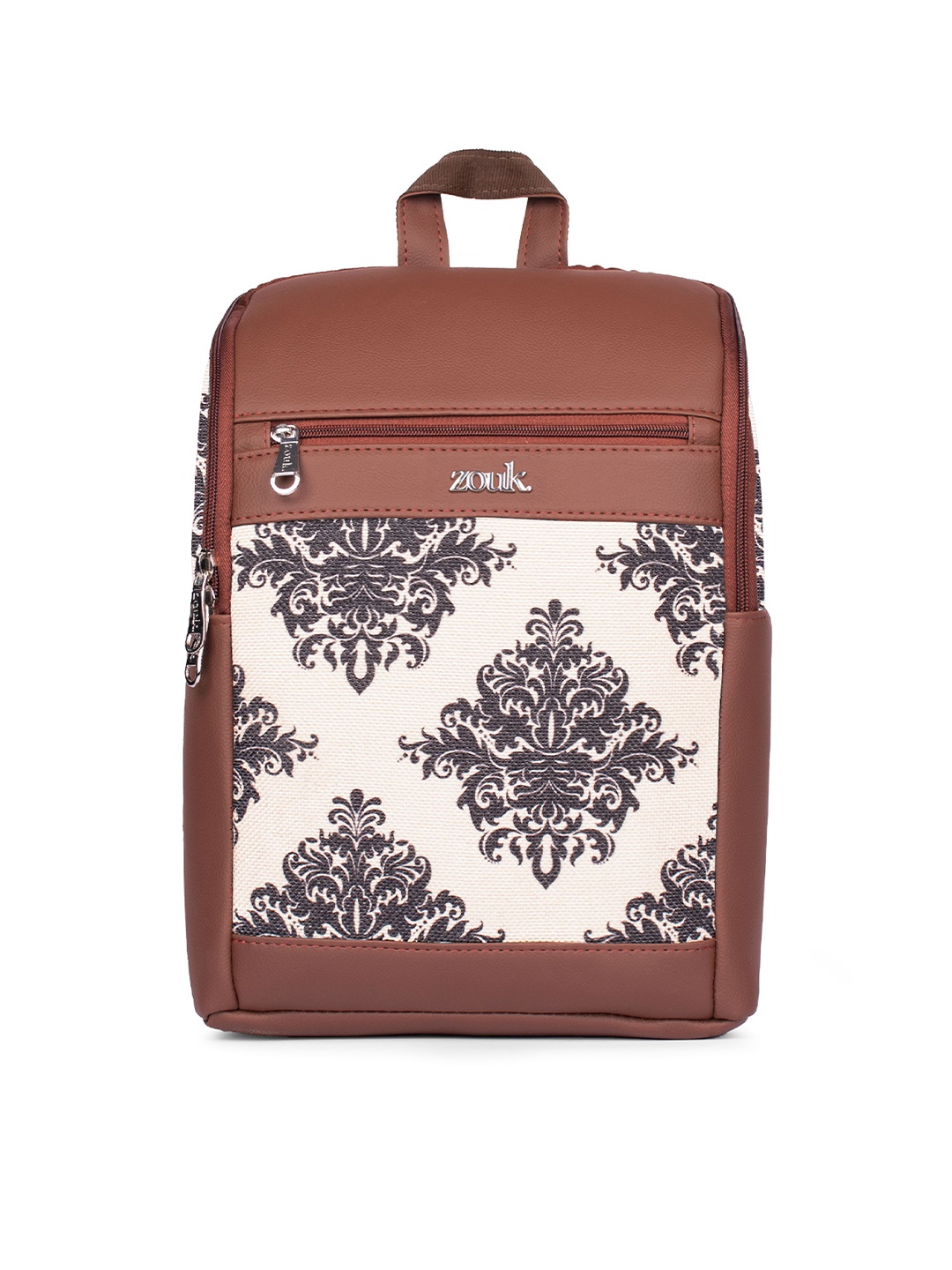 

ZOUK Unisex Mughal Motif Amalia Daypack, Brown