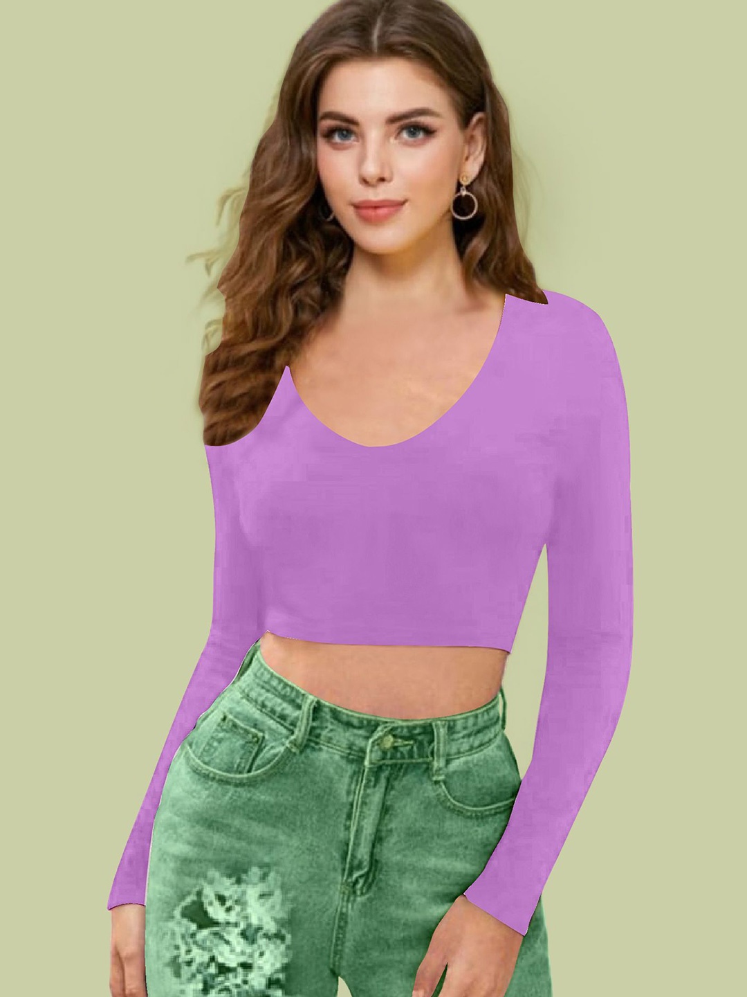 

Dream Beauty Fashion Crop Top, Lavender
