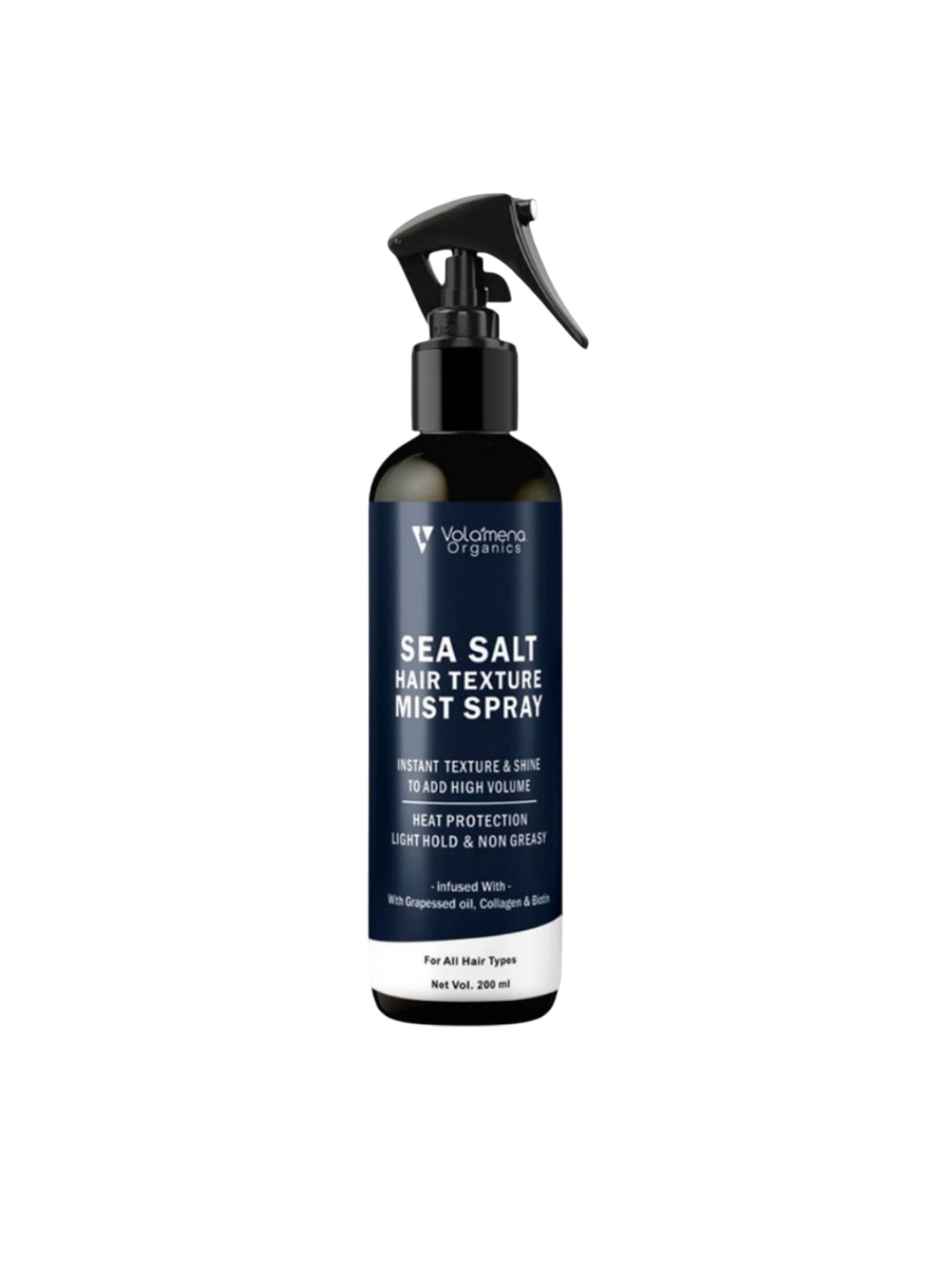 

Volamena Sea Salt Hair Mist Spray For High Volume & Texture - 200 ml, Transparent