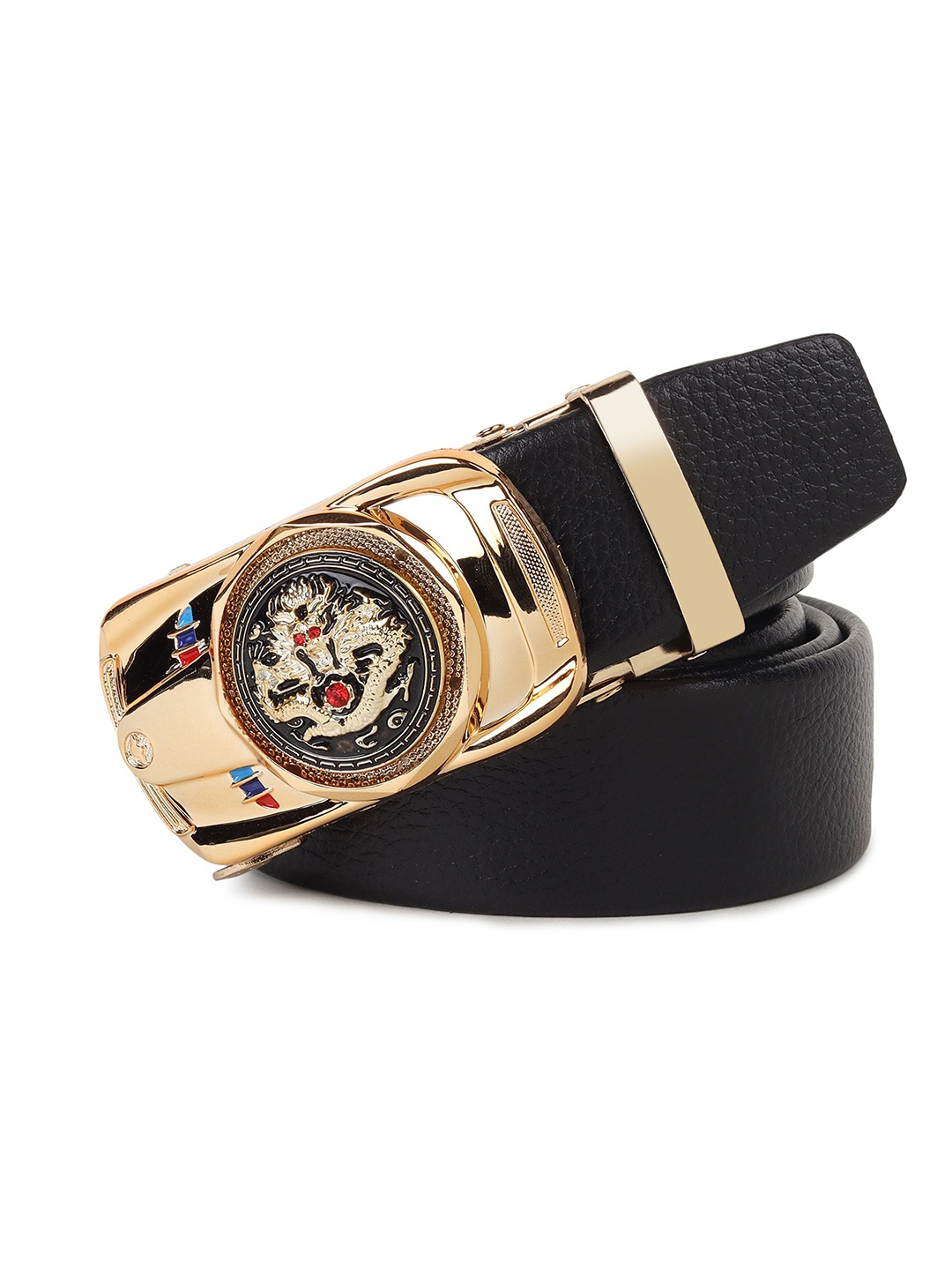 

Provogue Men Textured Belt, Black