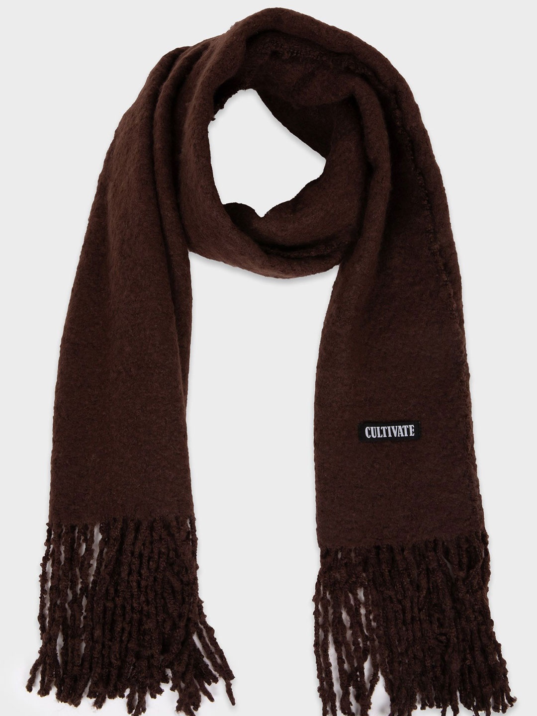 

DeFacto Men Scarf With Tasselled, Brown